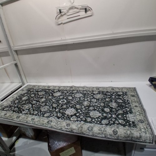 WASHLUXE MACHINE WASHABLE NON SLIP RUNNER RUG - 27" X 60" - GREEN (MODEL: 2046294) image 3