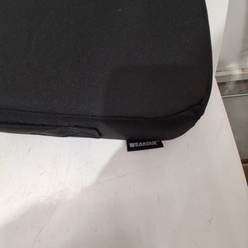 2 PK WSAKOUE PORTABLE THICK WATERPROOF FABRIC LIGHTWEIGHT STADIUM SEAT BLEACHER PADS/CUSHION - 13.5" X 17" - BLACK image 3