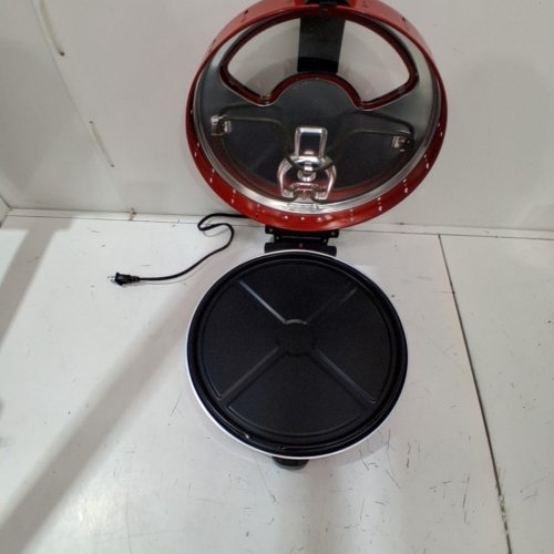 HAMILTON BEACH ROTATING PIZZA MAKER - 12" - RED (MODEL: 31700) image 4