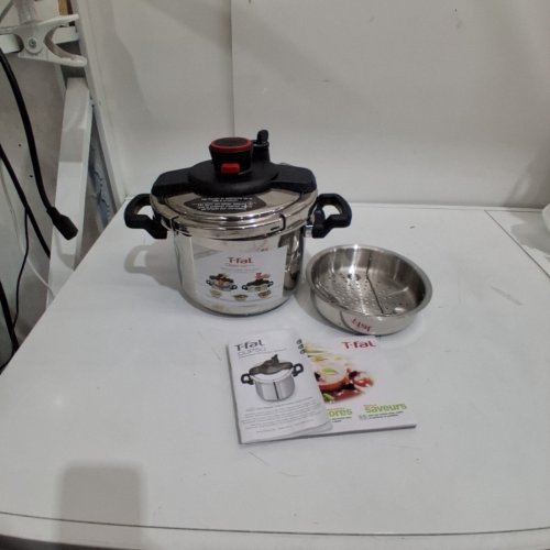 T-FAL CLIPSO STAINLESS STEEL PRESSURE COOKER- 6-LITRE (MODEL-7114000369) image 2