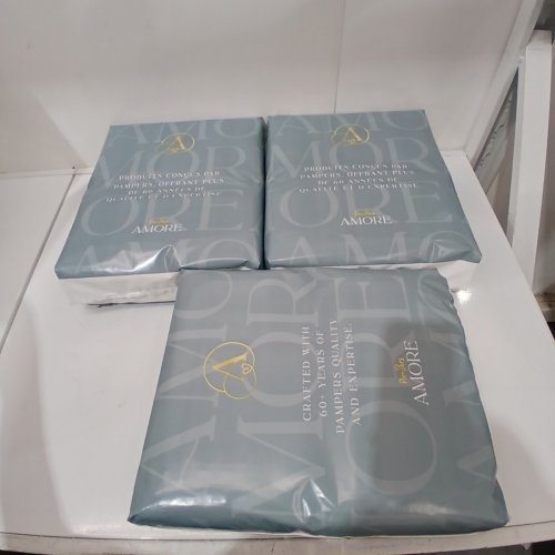 186PK KID'S PAMPERS AMORE MOST ABSORBENT AND BEST DIAPER - SIZE 2 - WHITE image 3