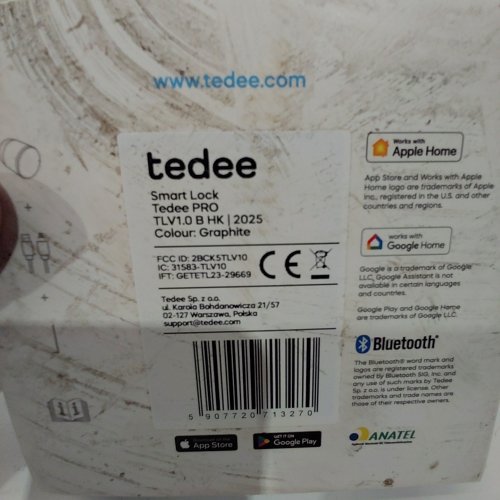 TEDEE SMART APP CONTROL DOOR LOCK - GRAPHITE (MODEL: TLV1.0 B HK) image 2