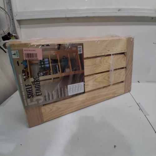 ADWOOD MFG 5-TIER PINE WOOD STORAGE SHELF - 60" - UNFINISHED image 3
