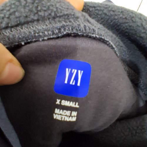 GAP X YEEZY POLAR FLEECE HOODIE - EXTRA SMALL - CHARCOAL GREY image 3