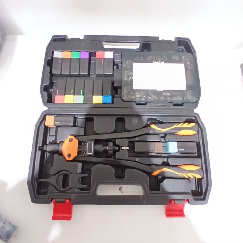TRIVD FROL RIVET NUT TOOL KIT 15PCS MANDRELS & 281PCS RIVET NUTS - 16" - ORANGE/BLACK image 2