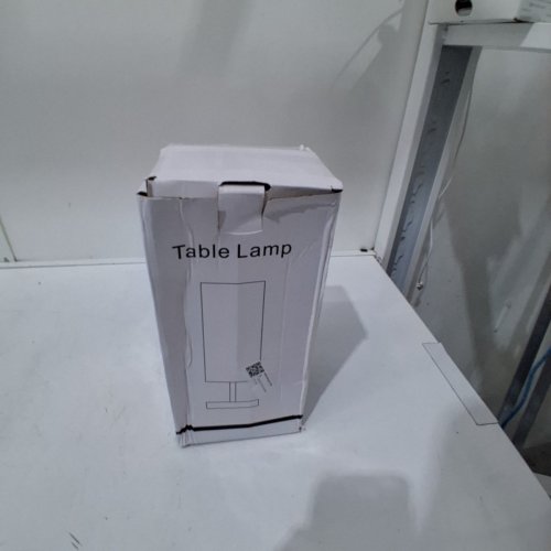 MODERN FLUTE TABLE LAMP - MAX 60W, 10" - WHITE AND BLACK image 5