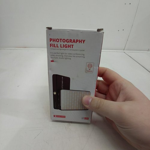 MEIXITOY PHONE LIGHT, SELFIE LIGHT RECHARGEABLE CLIP VIDEO LIGHT, ADJUSTED 3 LIGHT MODES - 120 LED, 5000MAH - BLACK (MODEL: ST120) image 4