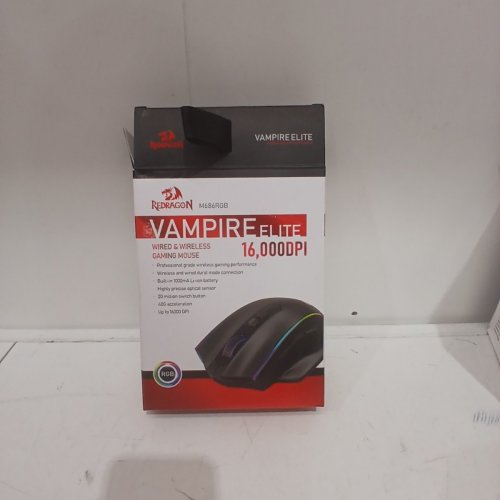 REDRAGON M686 RGB VAMPIRE ELITE WIRED AND WIRELESS GAMING MOUSE WITH 16000 DPI, CUSTOMIZABLE MACRO, AND 2.4GHZ RECEIVER - BLACK image 4