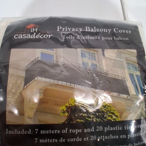 IH CASADECOR PRIVACY BALCONY COVER - 16FT X 32" - IVORY (ITEM: SC-1090Y) image 4
