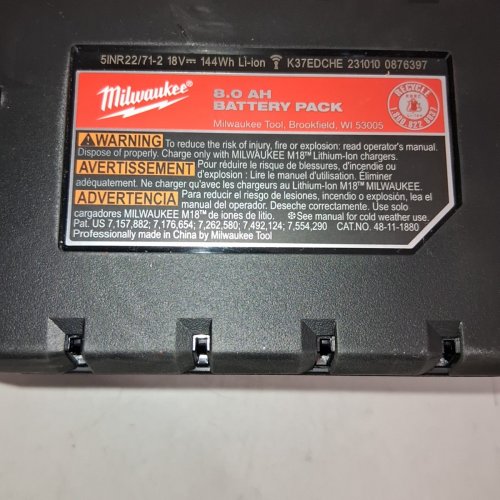 MILWAUKEE M18 18V 1.5A RED LITHIUM ION BATTERY PACK (MODEL: CP1.5) image 3
