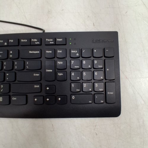LENOVO 300 USB WIRED KEYBOARD ERGONOMIC DESIGN - BLACK image 3
