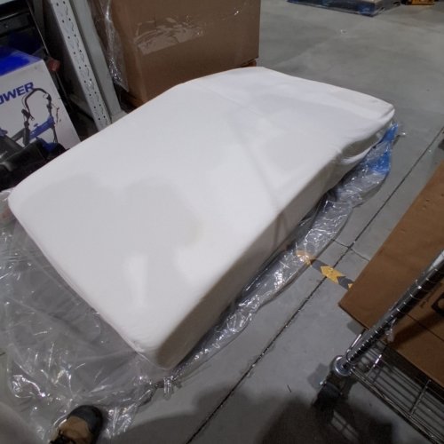 WEDGE INCLINED MATTRESS TOPPER WITH REMOVABLE WASHABLE COVER - TWIN (39" X 74" X 9") - WHITE image 3