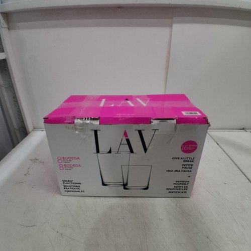16PC LAV BODEGA GLASSWARE SET - 340ML / 510ML - CLEAR (MODEL:1933543) image 5