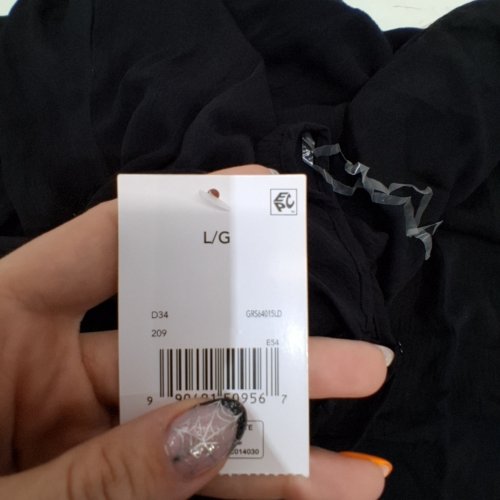 WOMEN'S GEORGE SPAGHETTI STRAP MAXI DRESS - LARGE - BLACK image 2