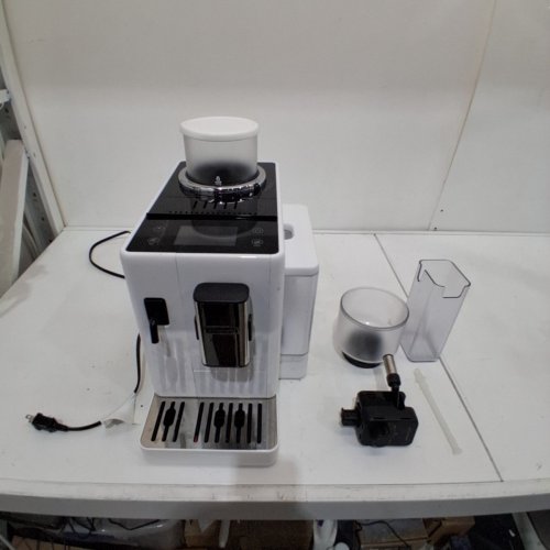 DE'LONGHI RIVELIA AUTOMATIC ESPRESSO MACHINE WITH GRINDER AND MILK FROTHER - ALL-IN-ONE COFFEE MAKER - WHITE - (MODEL: EXAM44055W) image 2