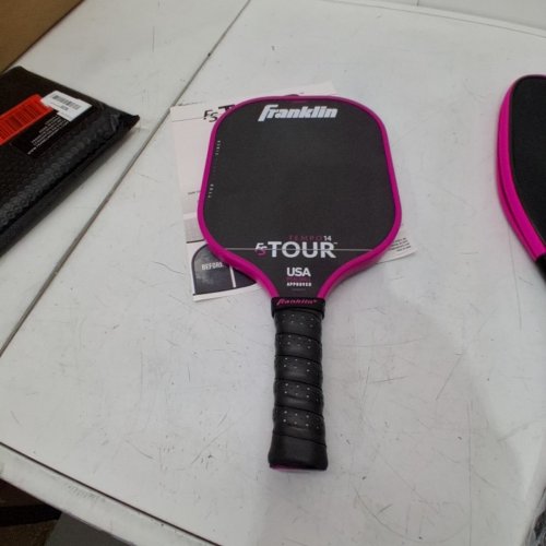 FRANKLIN SPORTS PRO FS TOUR SERIES PICKLEBALL PADDLE SET WITH COVER AND PADDLE MAGIC ERASER - 14MM - BLACK/PINK (MODEL: 59302C2) image 6