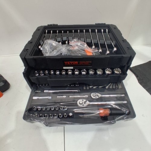450PC MECHANICS TOOL SET AND SOCKET SET - /4" 3/8" 1/2" DRIVE DEEP AND STANDARD SOCKETS - (MODEL: XL3265 ) image 2