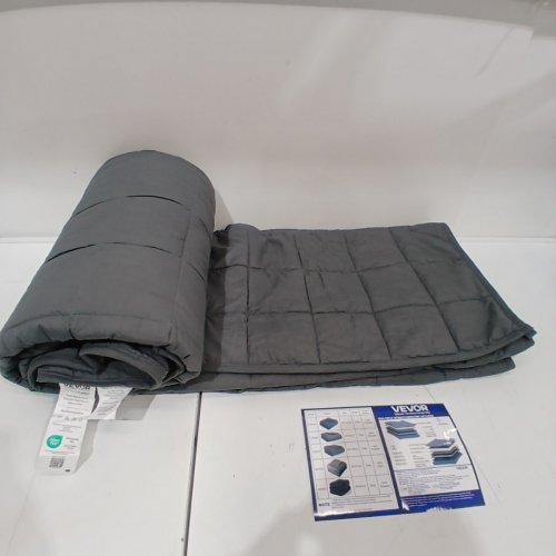 VEVOR WEIGHTED BLANKET WITH GLASS BEADS - QUEEN - 25 LBS - GREY (MODEL: XSH004) image 3