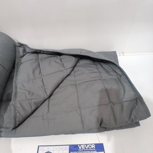 VEVOR WEIGHTED BLANKET WITH GLASS BEADS - QUEEN - 25 LBS - GREY (MODEL: XSH004) image 4