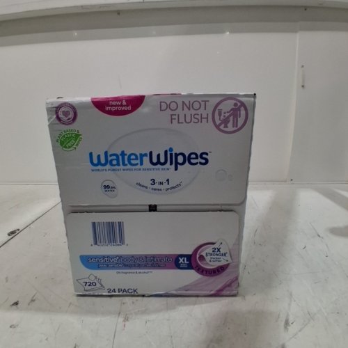 24PK WATERWIPES SENSITIVE+ BODY & INTIMATE TEXTURED WIPES - EXTRA LARGE 30 PER PACK (720 TOTAL) image 3
