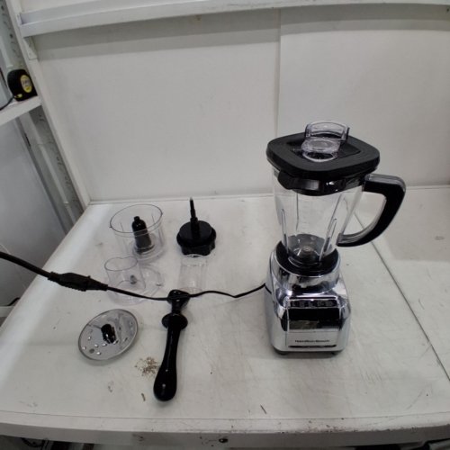 HAMILTON BEACH MULTI-BLEND KITCHEN SYSTEM BLENDER AND FOOD PROCESSOR - 48OZ - STAINLESS STEEEL (MODEL: 53520JC) image 2
