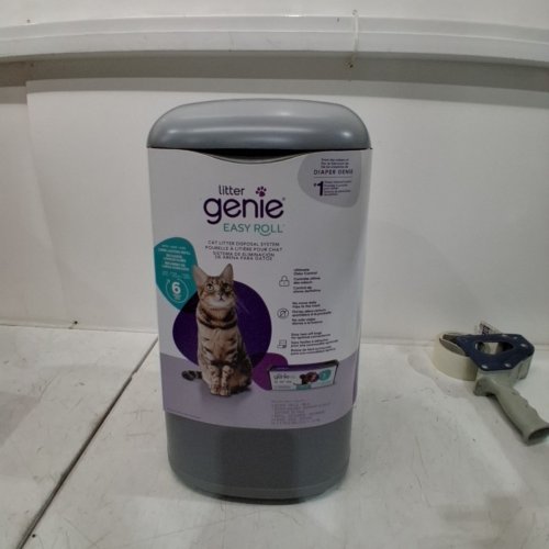 LITTER GENIE EASY ROLL PAIL - 8 DAY CAPACITY - 17.5" - GREY image 2