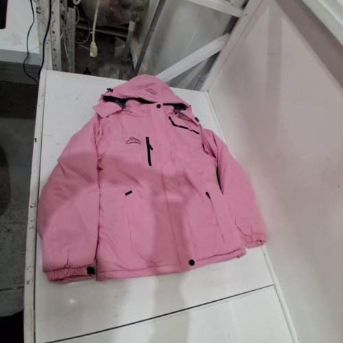 WOMEN'S OUTDOORJACKET WINTER LINED HOODED JACKET - LARGE - PINK image 2