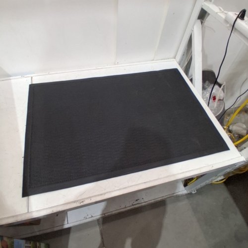 POIUNA WATERPROOF NON-SLIP OUTSIDE ENTRANCE FRONT DOOR HOLLOW DESIGN RUBBER FLOOR MAT - 36" X 24" - BLACK (MODEL: 724990895162) image 4