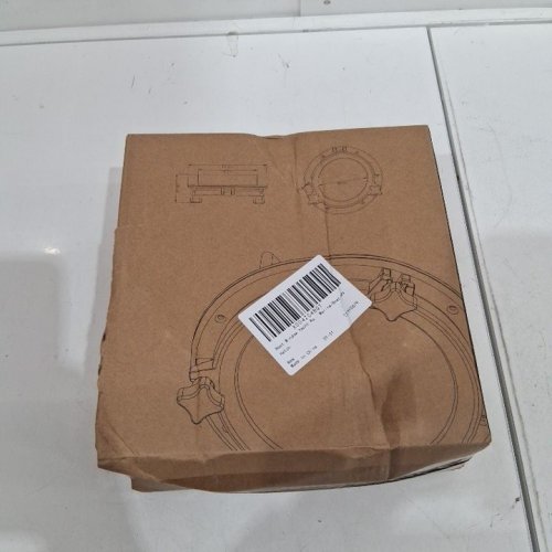 MARINE GRADE ROUND PORTHOLE WINDOW HATCH FOR BOATS - 6.33" X 3.54" - BLACK image 3