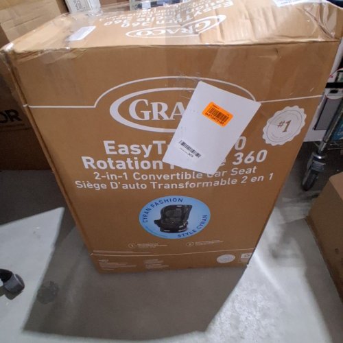 GRACO EASYTURN 360 2-IN-1 CONVERTIBLE CAR SEAT - BLACK/GREY (MODEL: 2227897) image 6