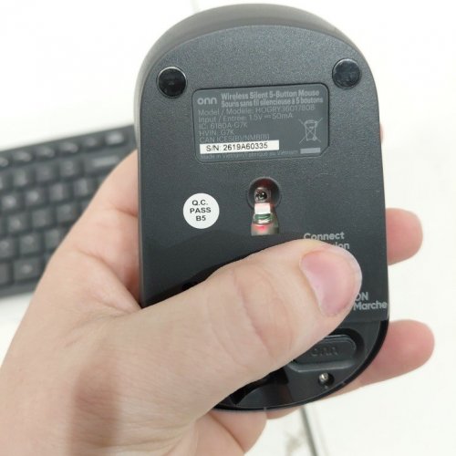 2PC ONN WIRELESS BATTERY POWERED KEYBOARD AND MOUSE COMBO - DARK GREY/BLACK (MODEL: HOGRY36017808) image 4