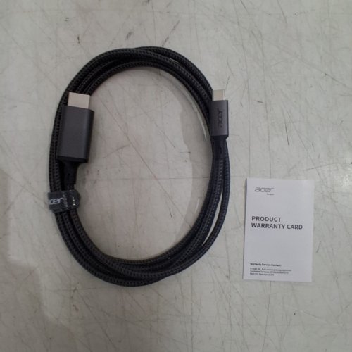 ACER USB-C TO HDMI CABLE 4K - 60HZ - 6.6FT - GREY (MODEL: OCB245) image 2