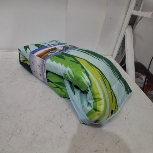 BELOW ZERO 2-IN-1 WEARABLE HOODED OUTDOOR BLANKET - 54" × 76" - GREEN/BLUE (MODEL: 1896292) image 2