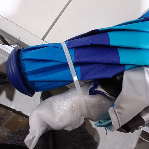 RIO BEACH UMBRELLA WITH ANCHOR - 7.5 FT - BLUE (MODEL: 1985294) image 3