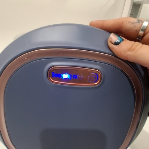 ROBOT VACUUM CLEANER - 1200MAH - BLUE/ROSE GOLD (MODEL: JM8025) image 2
