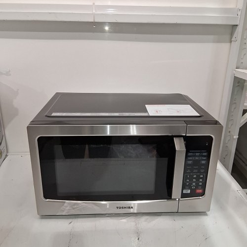TOSHIBA COMPACT COUNTERTOP MICROWAVE OVEN - 1.2CU.FT - 1500W - STAINLESS STEEL (MODEL: ML-EM31P(SS)/CA) image 3