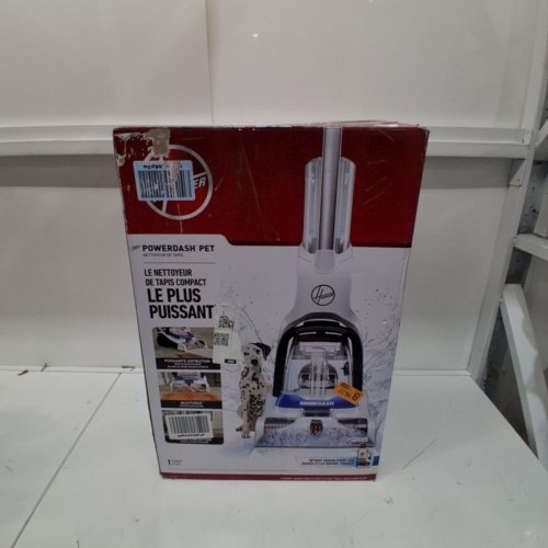 HOOVER CORDED POWERDASH PET COMPACT LIGHTWEIGHT CARPET CLEANER - WHITE/BLUE (MODEL: FH50705VCD) image 7