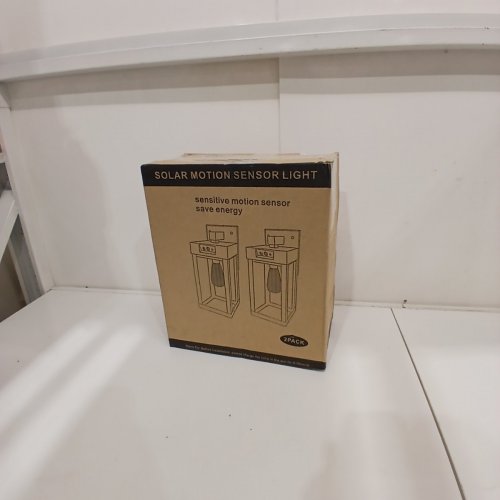 2PK FABSTYL SOLAR MOTION SENSOR WATERPROOF OUTDOOR LIGHTS - 3200 K-6500 K - BLACK image 4