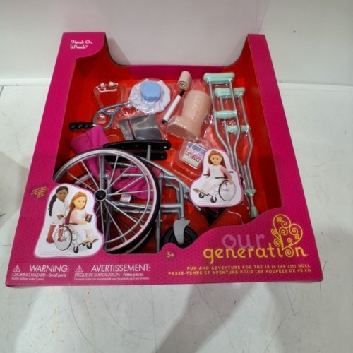 OUR GENERATION HEALS ON WHEELS WHEELCHAIR ACCESSORY SET - FOR 18" MY GENERATION DOLLS - MULTICOLOUR (MODEL: BD37988Z) image 2