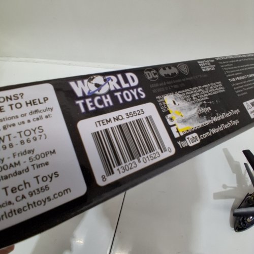 WORLD TECH TOYS BATMAN MINI RC HELICOPTER - BLACK (MODEL: 35523) image 3