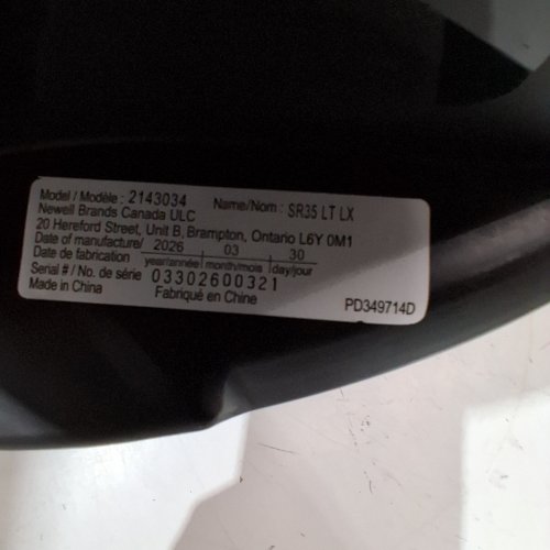 GRACO SNUGRIDE 35 LITE LX INFANT CAR SEAT - 35LB MAX- BLACK/GREY (MODEL: 2143034) image 2