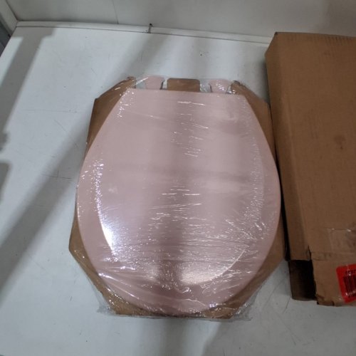 BEMIS SLOW-CLOSE CHURCH/ROUND PLASTIC TOILET SEAT - VENETIAN PINK - (MODEL: 500EC 063) image 2