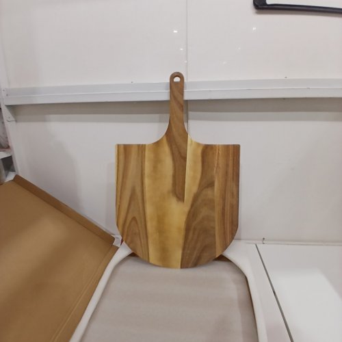 KITCHENSTAR ACACIA WOOD PIZZA PEEL CUTTING AND SERVING BOARD - 16" - BROWN image 3