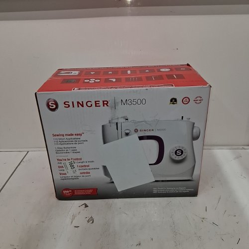 SINGER M3500 32 STITCH SEWING MACHINE - WHITE/PURPLE (MODEL: M3500) image 2