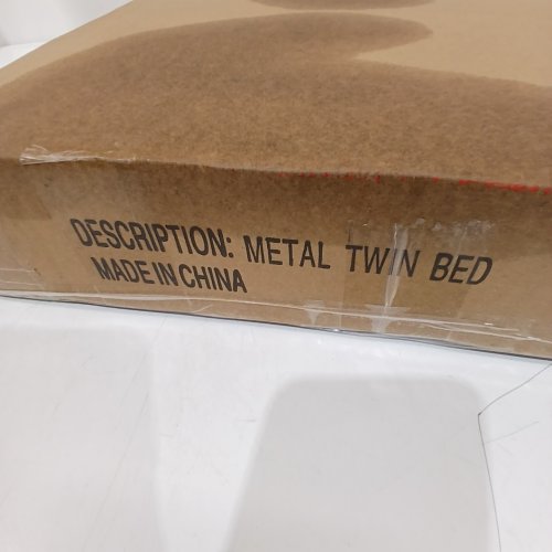 HEAVY DUTY BED FRAME WITH HEADBOARD AND FOOTBOARD - TWIN - BLACK (MODEL: 852E-A- BK) image 3