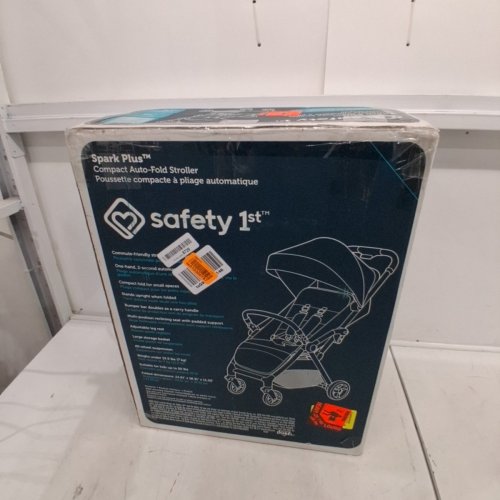 SAFETY 1ST SPARK PLUS COMPACT AUTO-FOLD STROLLER - 50LBS MAX - BLACK (MODEL: 01282CMGT) image 5