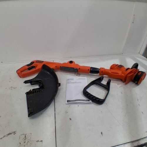 BLACK AND DECKER STRING TRIMMER AND EDGER WITH AUTO FEED 14" - BLACK/ORANGE (MODEL: BESTA510-CA) image 2