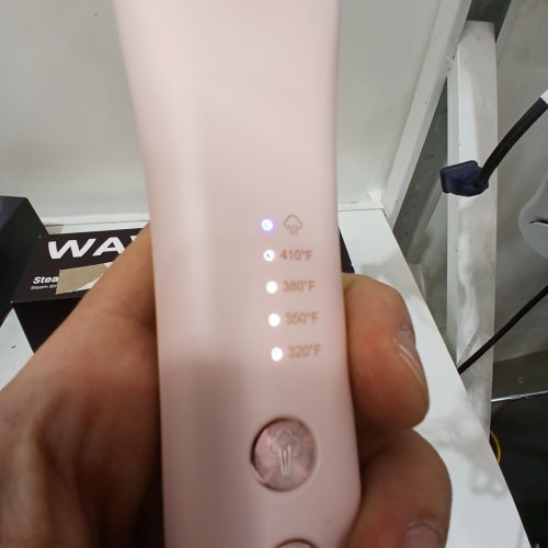 WAVYTALK 395 PRO STEAM HAIR STRAIGHTENER BRUSH - PINK image 2