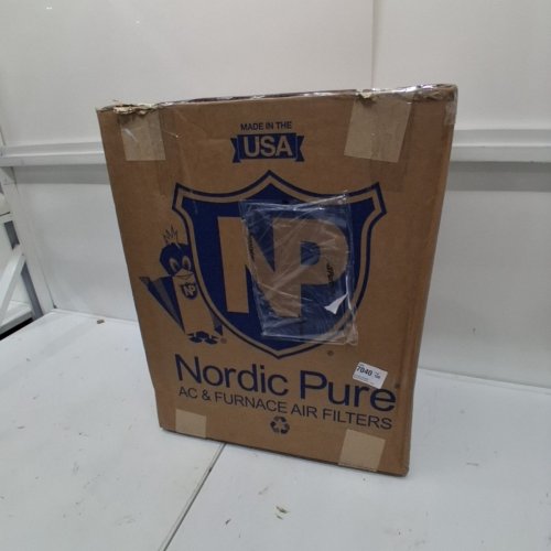 2PK NORDIC PURE PLEATED AC & FURNACE REPLACEMENT FILTERS - MERV 12 - 20" X 24" X 4" - BLUE/WHITE (MODEL: 20X24X4M7-2) image 2