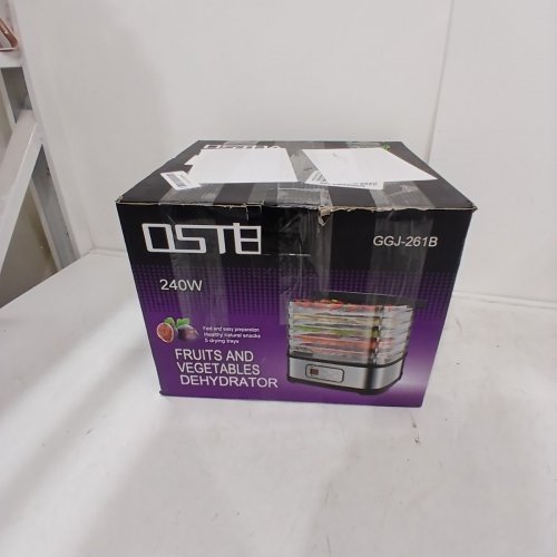 OSTBA ADJUSTABLE 5-TRAY FOOD DEHYDRATOR MACHINE - 240W - SILVER (MODEL: GGJ-261B) image 4